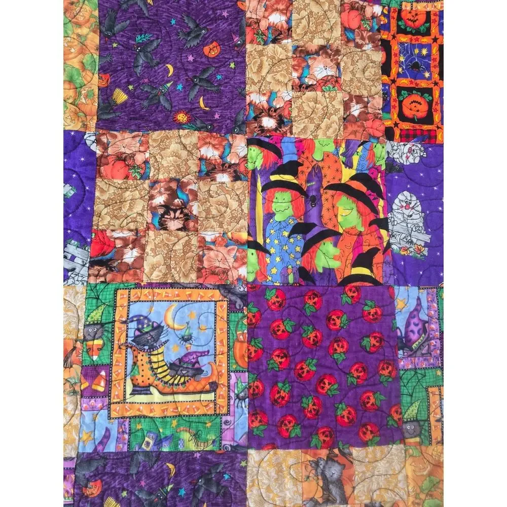 Halloween Pre-owned Home Made Quilt 31